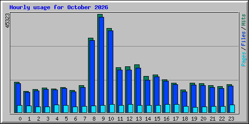 Hourly usage for October 2026